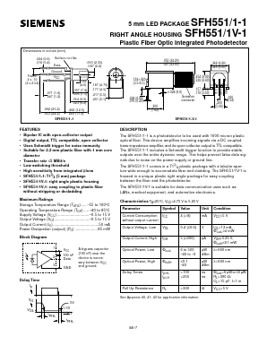 SFH551/1V-1 Datasheet PDF Siemens AG