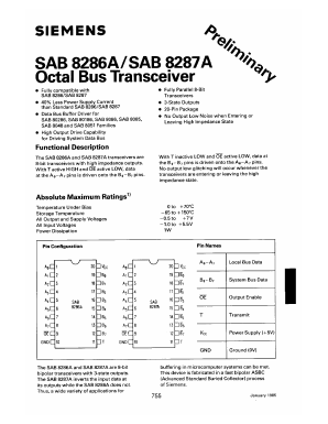 SAB8287 Datasheet PDF Siemens AG