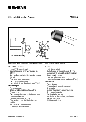 SFH530 Datasheet PDF Siemens AG