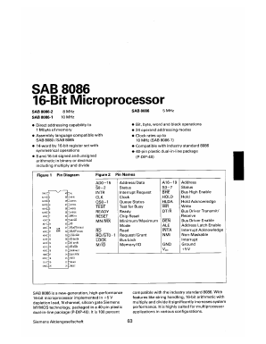 SAB8086-1-P Datasheet PDF Siemens AG