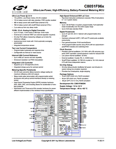 C8051F966 Datasheet PDF Silicon Laboratories