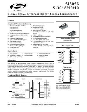 SI3010 Datasheet PDF Silicon Laboratories