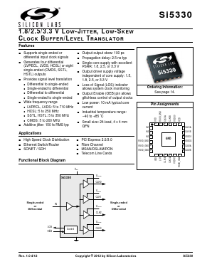 SI5330J-A00223-GM Datasheet PDF Silicon Laboratories