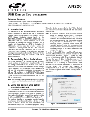 C8051T623_ Datasheet PDF Silicon Laboratories