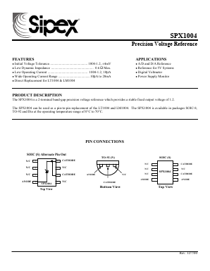 SPX1004N Datasheet PDF Signal Processing Technologies