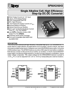 SP6642EU Datasheet PDF Signal Processing Technologies