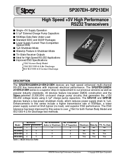 SP208EHCA-L/TR Datasheet PDF Signal Processing Technologies