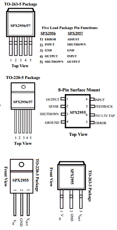 SPX2956T3-3.3 Datasheet PDF Signal Processing Technologies