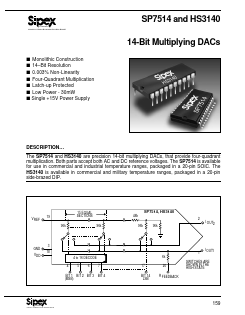 HS3140B-3/883 Datasheet PDF Signal Processing Technologies