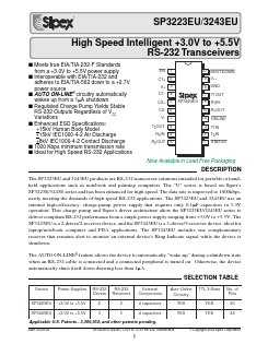 SP3223EU Datasheet PDF Signal Processing Technologies