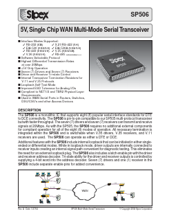 SP506CF Datasheet PDF Signal Processing Technologies