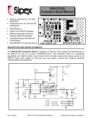 SP6137EU Datasheet PDF Signal Processing Technologies