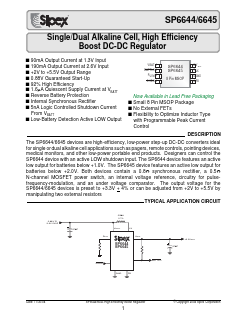 SP6644 Datasheet PDF Signal Processing Technologies