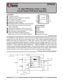SP6652EU-L/TR Datasheet PDF Signal Processing Technologies