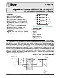 SP6655 Datasheet PDF Signal Processing Technologies