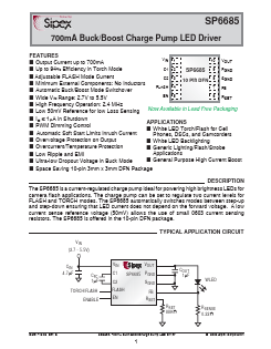 SP6685 Datasheet PDF Signal Processing Technologies