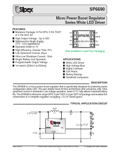 SP6690EK1/TR Datasheet PDF Signal Processing Technologies