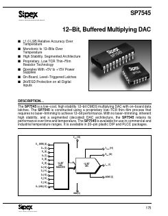 SP7545 Datasheet PDF Signal Processing Technologies