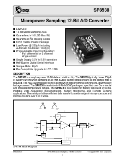SP8538 Datasheet PDF Signal Processing Technologies