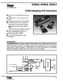 SP8605 Datasheet PDF Signal Processing Technologies