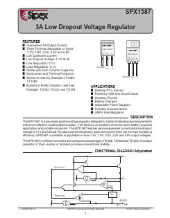 SPX3587AR-2-5/TR Datasheet PDF Signal Processing Technologies