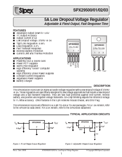 SPX29500U-1.8 Datasheet PDF Signal Processing Technologies