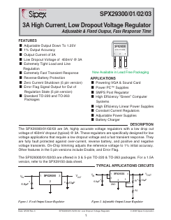 SPX29300 Datasheet PDF Signal Processing Technologies