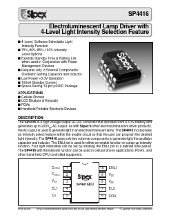 SP4416 Datasheet PDF Signal Processing Technologies