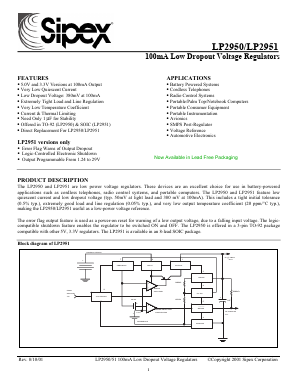 LP2950ACN-L-3.3 Datasheet PDF Signal Processing Technologies