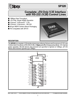 SP320 Datasheet PDF Signal Processing Technologies