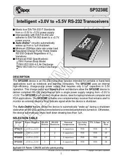 SP3238EEA Datasheet PDF Signal Processing Technologies