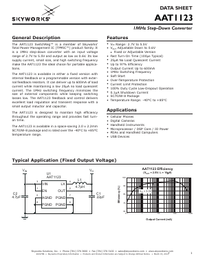 AAT1123IJS Datasheet PDF Skyworks Solutions