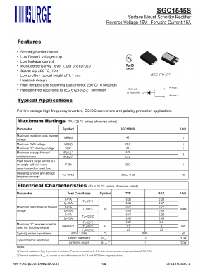 SGC1545S Datasheet PDF Surge Components