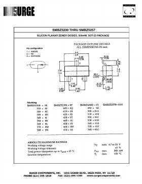SMBZ5246B Datasheet PDF Surge Components