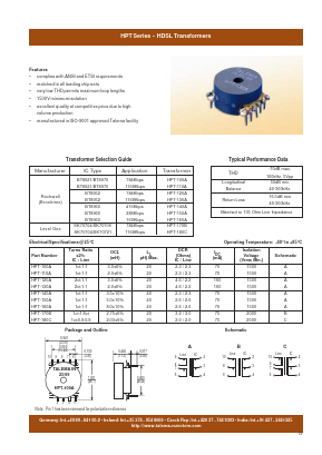 HPT-130A Datasheet PDF Nuvotem Talema