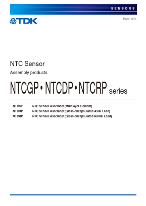 NTCDP Datasheet PDF TDK Corporation