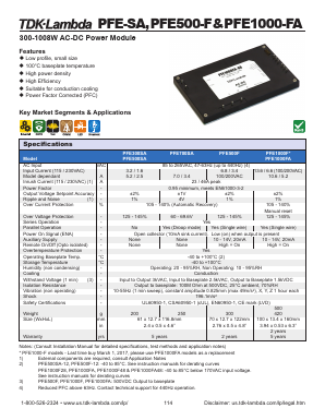 PFE300SA Datasheet PDF TDK Corporation