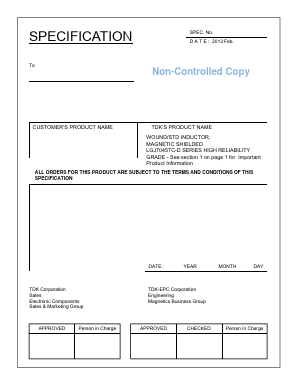 LGJ7045TC-101M-D Datasheet PDF TDK Corporation