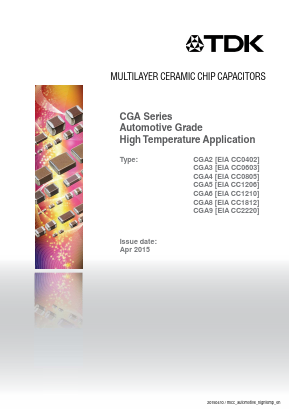 CGA8L2NP01H683J160KA Datasheet PDF TDK Corporation