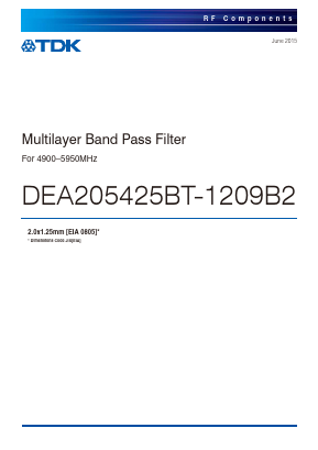DEA205425BT-1209B2 Datasheet PDF TDK Corporation