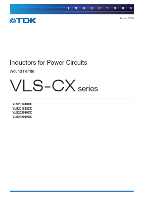 VLS252010CX Datasheet PDF TDK Corporation