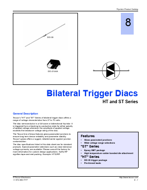 ST-40 Datasheet PDF Teccor Electronics