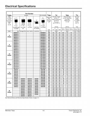 Q4025J6 Datasheet PDF Teccor Electronics
