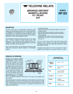 RF120-9 Datasheet PDF Teledyne Technologies Incorporated
