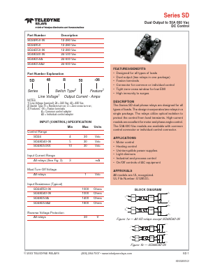 SD48D40-06 Datasheet PDF Teledyne Technologies Incorporated