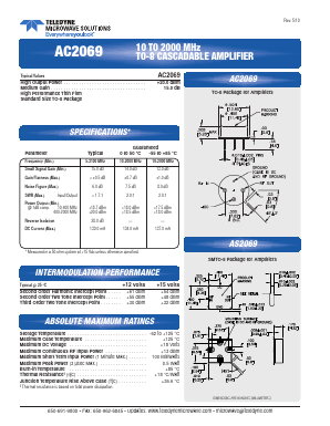 AC2069 Datasheet PDF Teledyne Technologies Incorporated