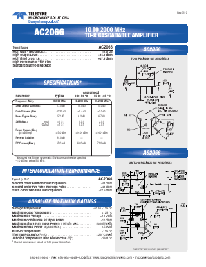 AC2066 Datasheet PDF Teledyne Technologies Incorporated