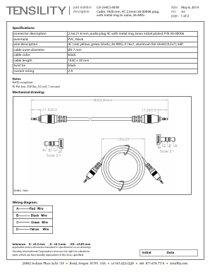 CA-254CS-M/M Datasheet PDF Tensility International Corp.