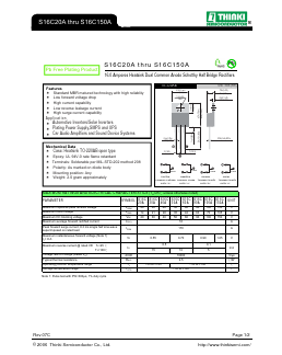 S16C60A Datasheet PDF Thinki Semiconductor Co., Ltd.