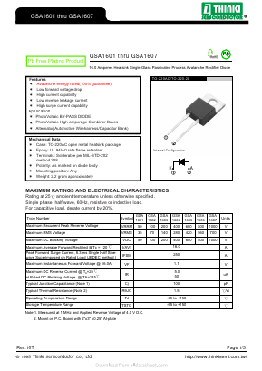 GSA1607 Datasheet PDF Thinki Semiconductor Co., Ltd.